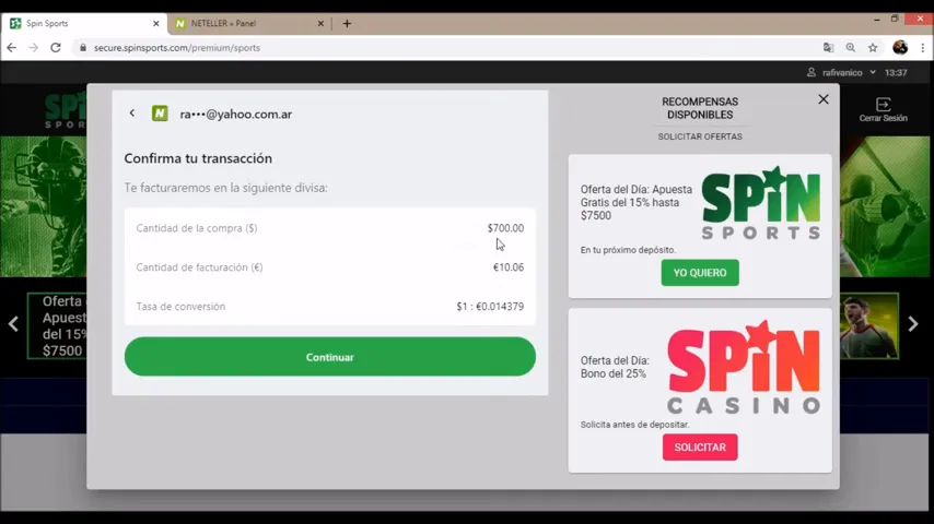 Resumen del proceso de retirada con Neteller en un casino online paso a paso