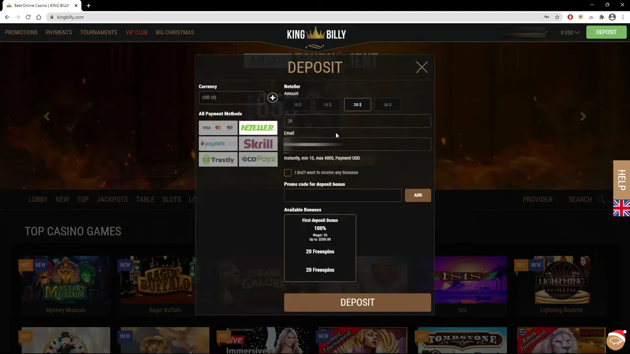 casinos con Neteller — Divisas aceptadas