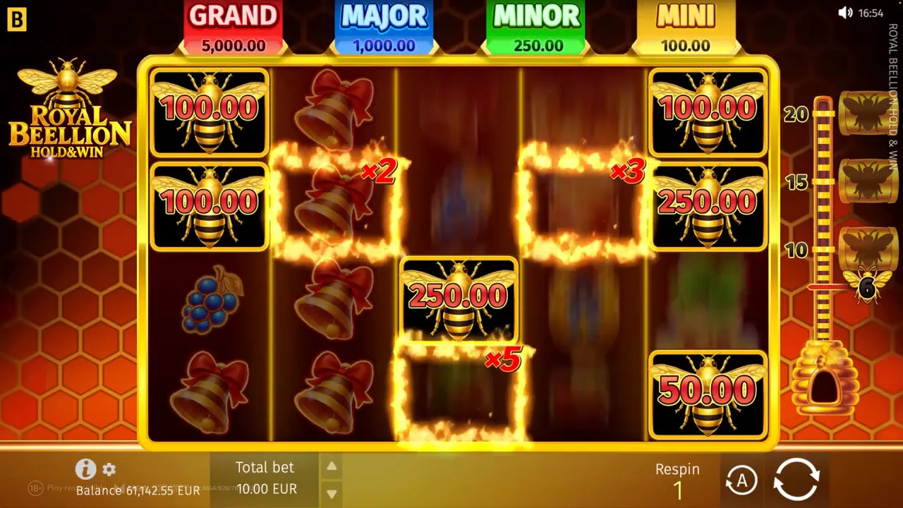 Royal Beellion Hold & Win — Cómo jugar